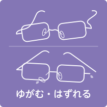 ゆがむ・はずれる